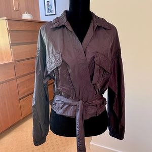 Free People Kim Plunge Jacket Windbreaker Sz S